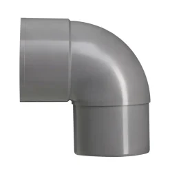 Martens PVC bocht 90° grijs mof/verjongd 100 mm