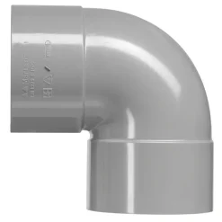 Martens PVC bocht 90° grijs 2x mof 40 mm