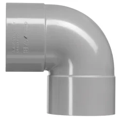 Martens PVC bocht 90° grijs 2x mof 125 mm