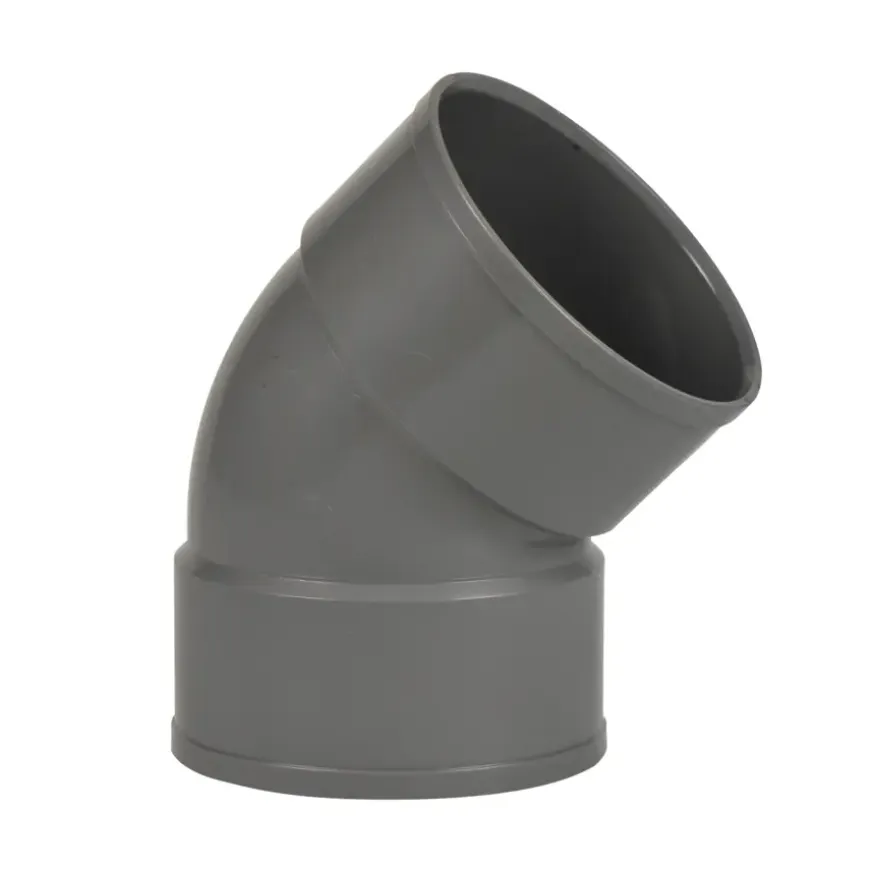 Martens PVC bocht 45° grijs 2x mof 110 mm