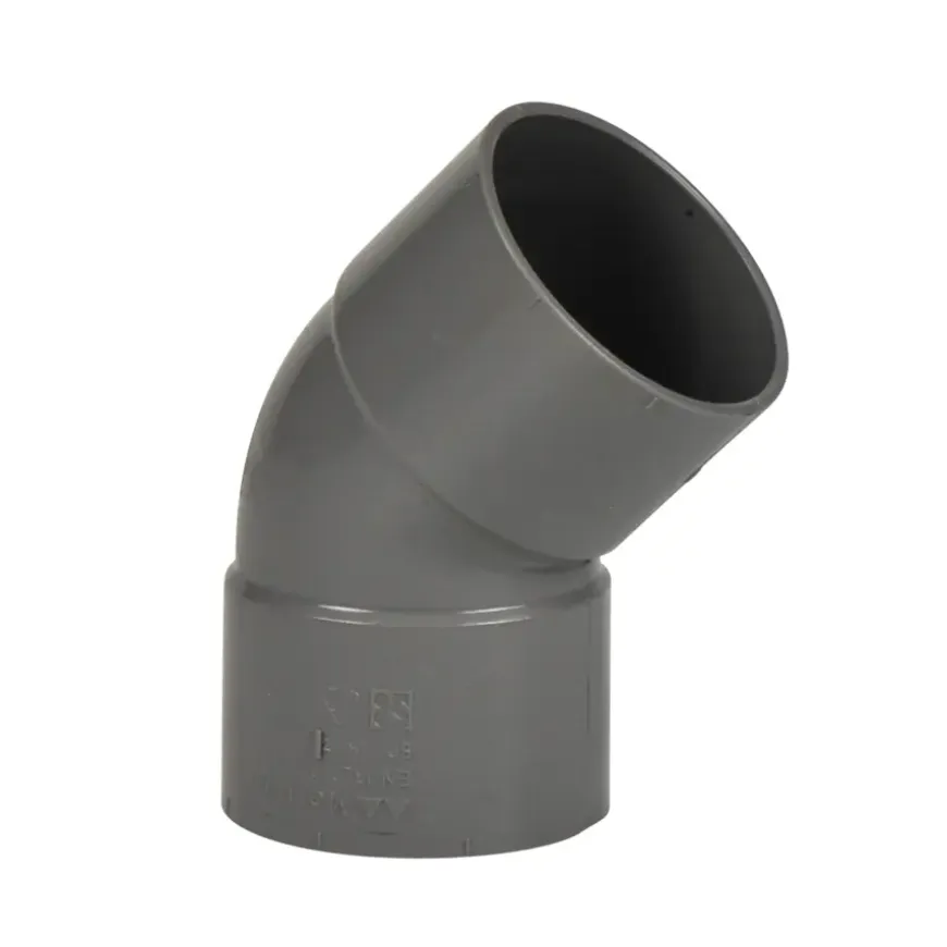 Martens PVC bocht 45° grijs 2x mof 40 mm