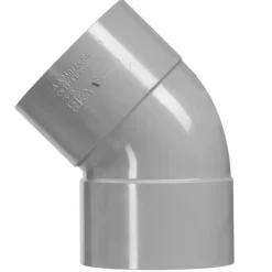 Martens PVC bocht 45° grijs 2x mof 125 mm