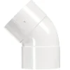 Martens PVC bocht 45° wit 2x mof 32 mm