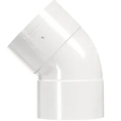 Martens PVC bocht 45° wit 2x mof 40 mm