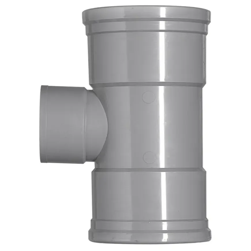 Martens PVC T-stuk 90° 3x manchet 125x75 mm