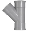 Martens PVC T-stuk 45° 2x manchet 125x125 mm