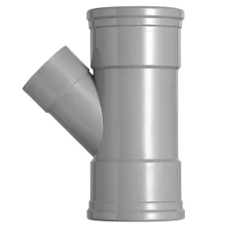 Martens PVC T-stuk 45° 3x manchet 125x75 mm