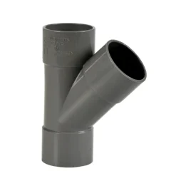Martens T-stuk 45 Graden Mof gGrijs 40 mm