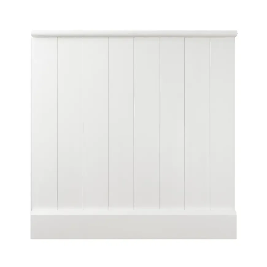 MDF lambriseringsset compleet pakket wit circa 103 cm hoog (bestellen per 1,03 meter breed)