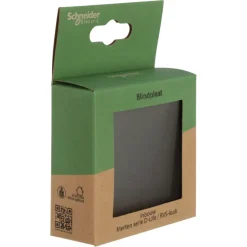 Merten D-Life blindplaat edelstaal
