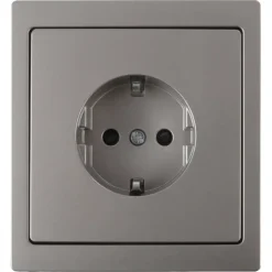Merten D-Life Inbouw Stopcontact Enkel RA RVS