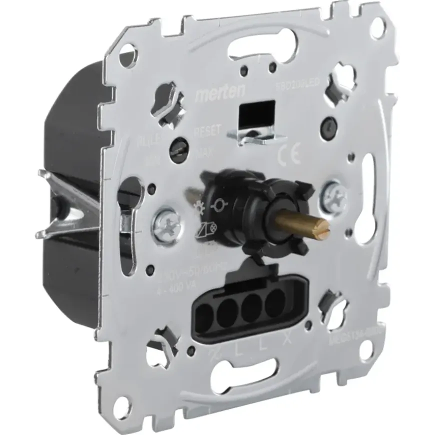 Merten inbouw dimmer led/gloei/halogeen 4-400 watt