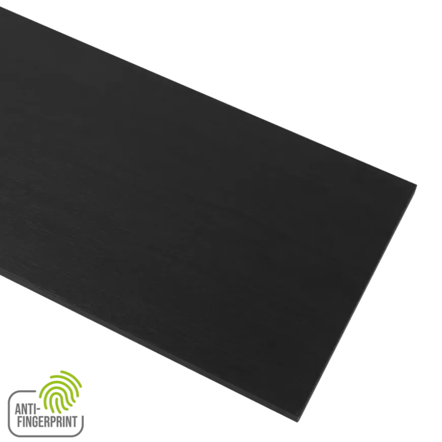 Meubelpaneel antraciet essen ABS fingerprint proof 80x30 cm 18 mm