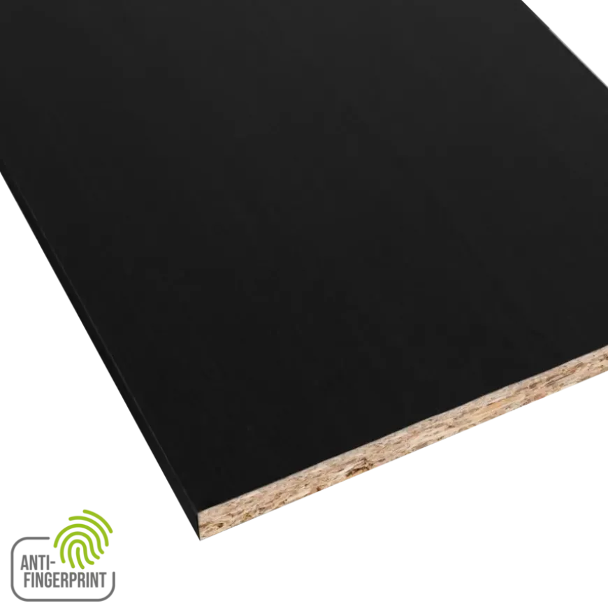Meubelpaneel antraciet essen ABS fingerprint proof 240x30 cm 18 mm