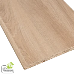 Meubelpaneel gebleekt eiken ABS fingerprint proof 240x40 cm 18 mm