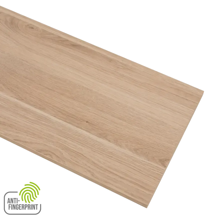 Meubelpaneel gebleekt eiken ABS fingerprint proof 80x40 cm 18 mm
