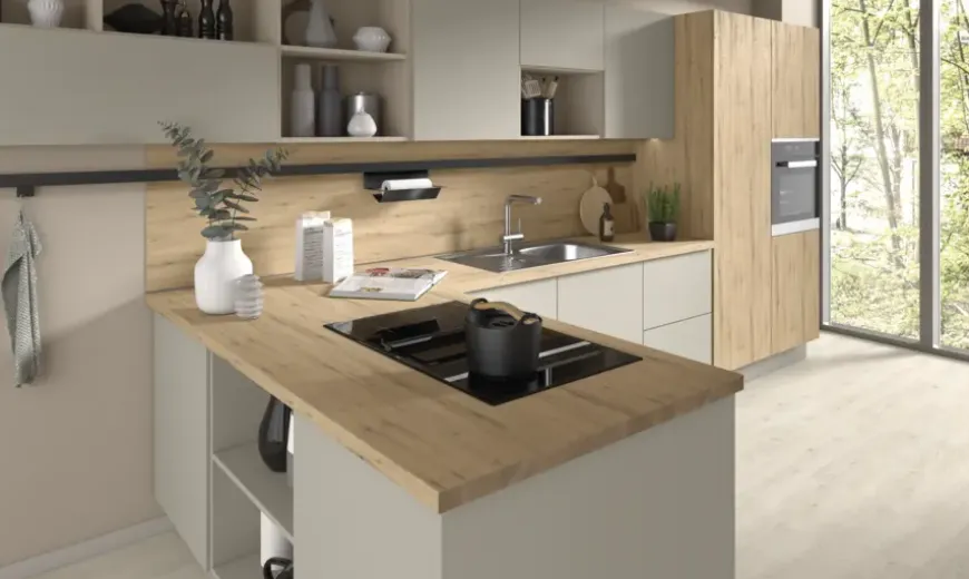 Meubelpaneel naturel eiken ABS 240x60 cm 18 mm