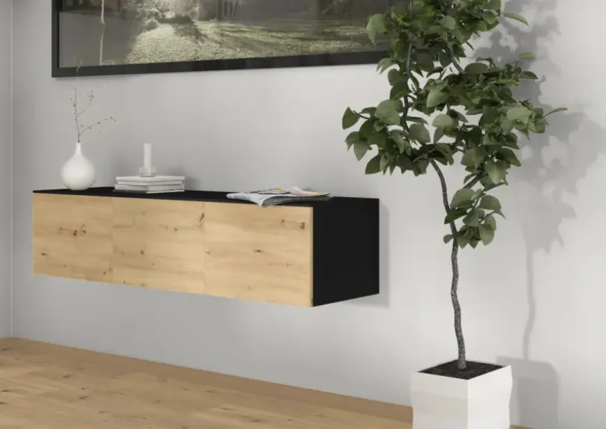 Meubelpaneel zwart ABS 240x40 cm 18 mm