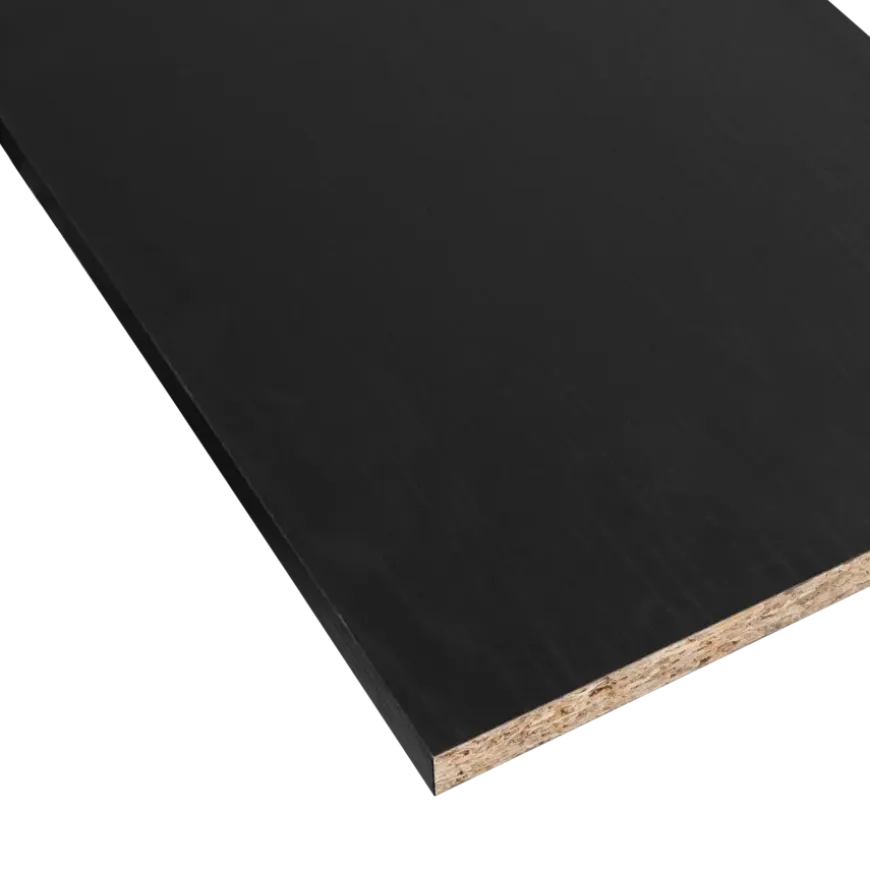 Meubelpaneel zwart eiken ABS 240x40 cm 18 mm