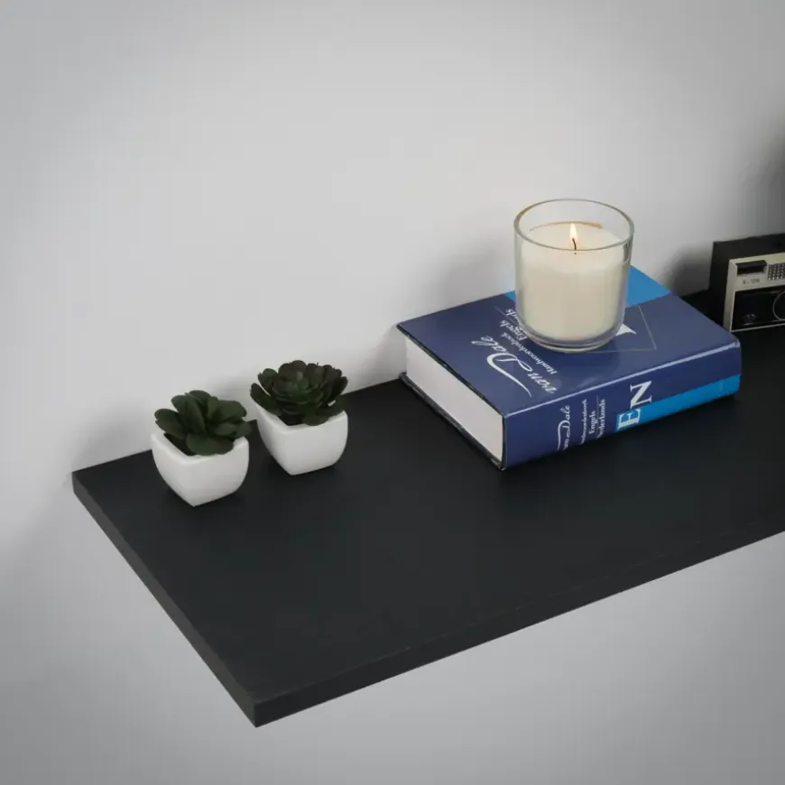 Meubelpaneel zwart eiken ABS 240x40 cm 18 mm
