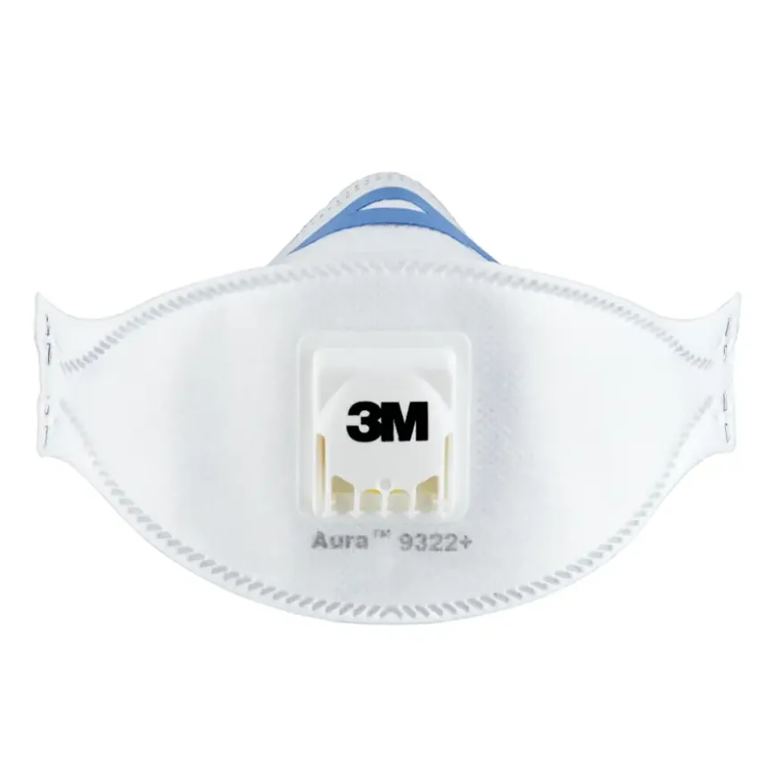 3M fijn stof masker vouwbaar met uitademventiel 9322C2 2 stuks