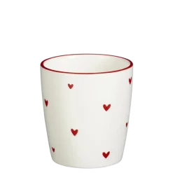 Geen Mok hart rood - h9,5xd9cm