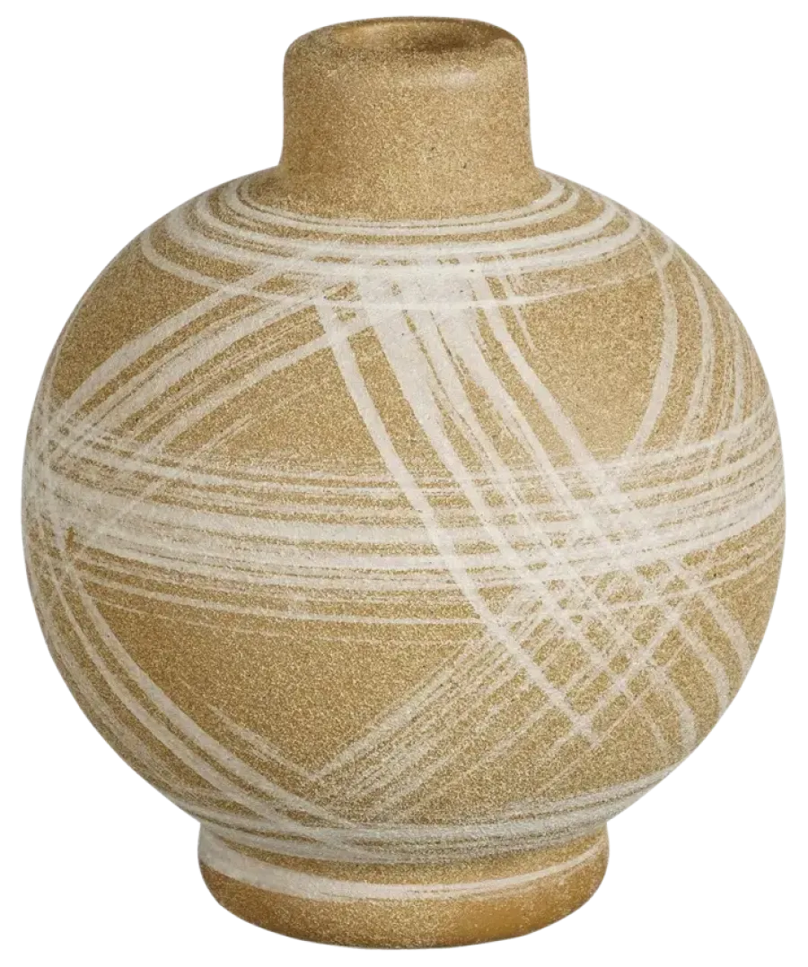 Geen Moma kandelaar bruin - h14,5xd12,5cm