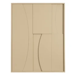 Geen Muurdecoratie beige FSC 100% - l70xb90xh2,5cm
