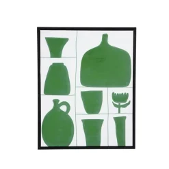 Geen Muurdecoratie canvas groen - l40xb50xh3,5cm