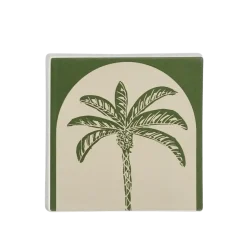 Geen Muurdecoratie palmboom groen - l12xb12xh1,5cm