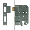 NEMEF 1200 serie insteekcilinderslot binnendeur met wit gelakte voorplaat Doorn 50mm PC 55mm