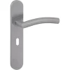 Novidade deurkrukset Hera ovaal schild met sleutelgat 56 mm RVS