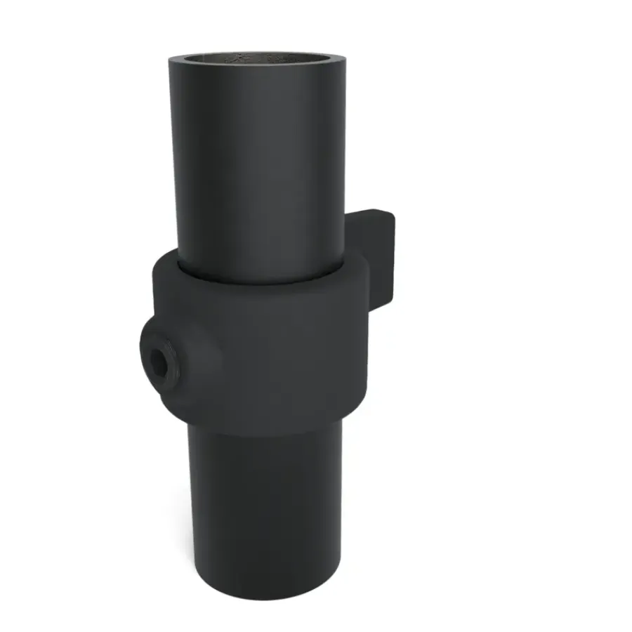 Novidade steigerbuis bevestigingsring zwart ø 21 mm