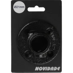 Novidade steigerbuis koppelstuk voetplaat zwart ø 21 mm