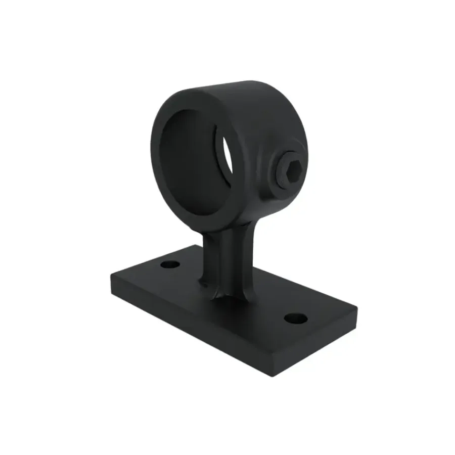 Novidade steigerbuis koppelstuk leuningdrager zwart ø 27 mm