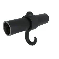 Novidade steigerbuis koppelstuk met haak zwart ø 21 mm