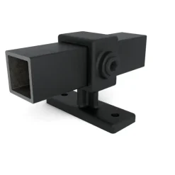 Novidade steigerbuis koppelstuk vierkant leuningdrager zwart ø 25 mm