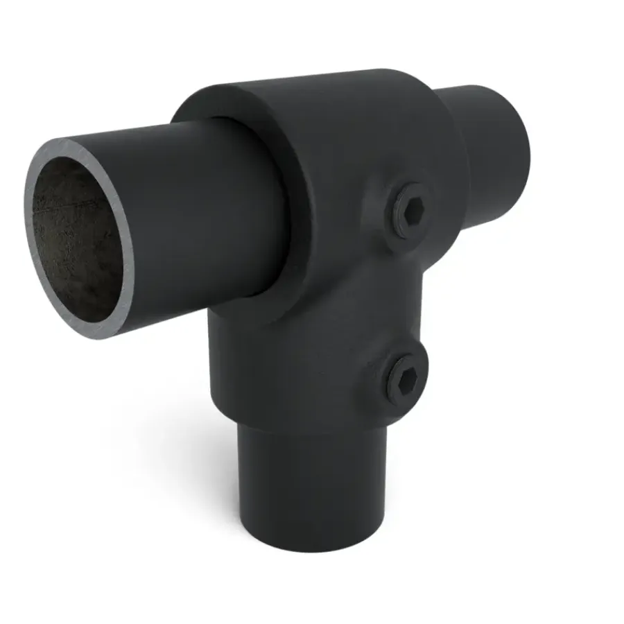 Novidade steigerbuis koppelstuk t-stuk zwart ø 21 mm