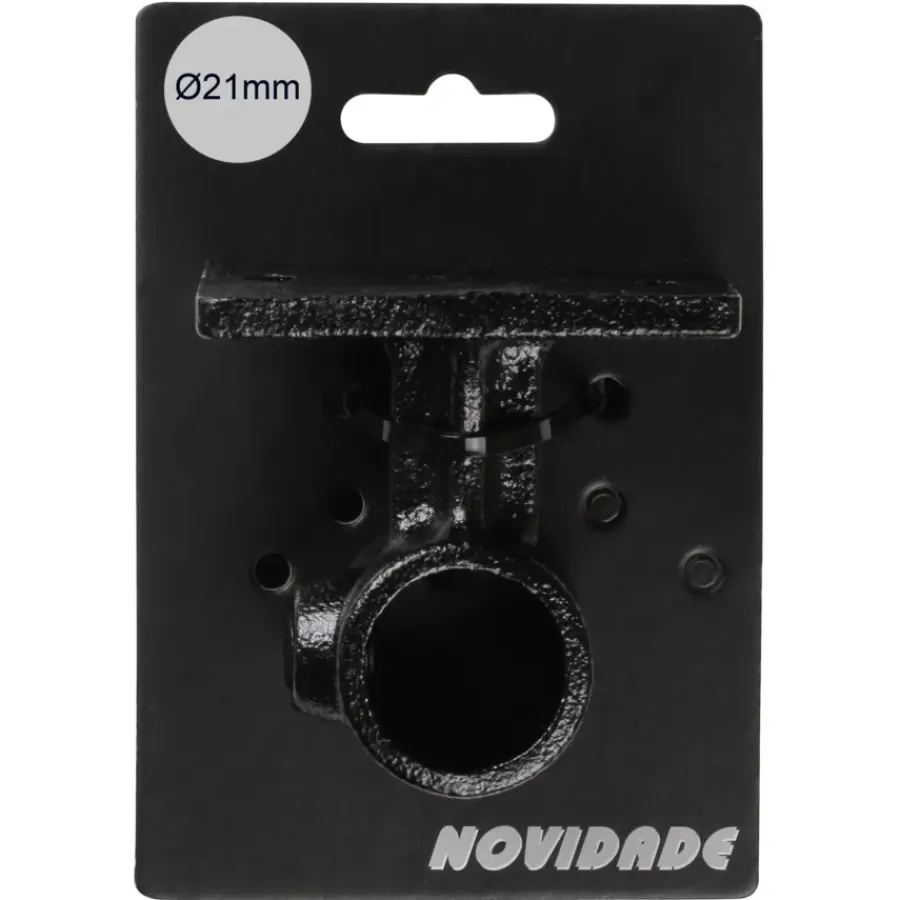 Novidade steigerbuis koppelstuk leuningdrager zwart ø 21 mm