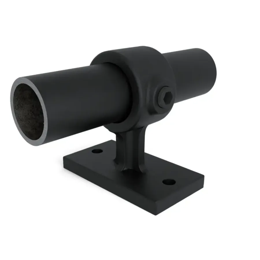 Novidade steigerbuis koppelstuk leuningdrager zwart ø 21 mm