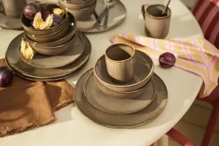 Geen Nusa schaal bruin - h6xd16,5cm