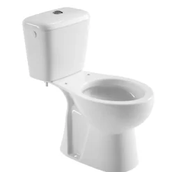 OK duobl toilet met AO vloeraansluiting zonder zitting