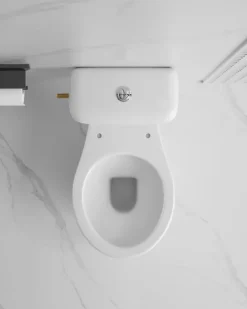 OK duobl toilet met AO vloeraansluiting zonder zitting