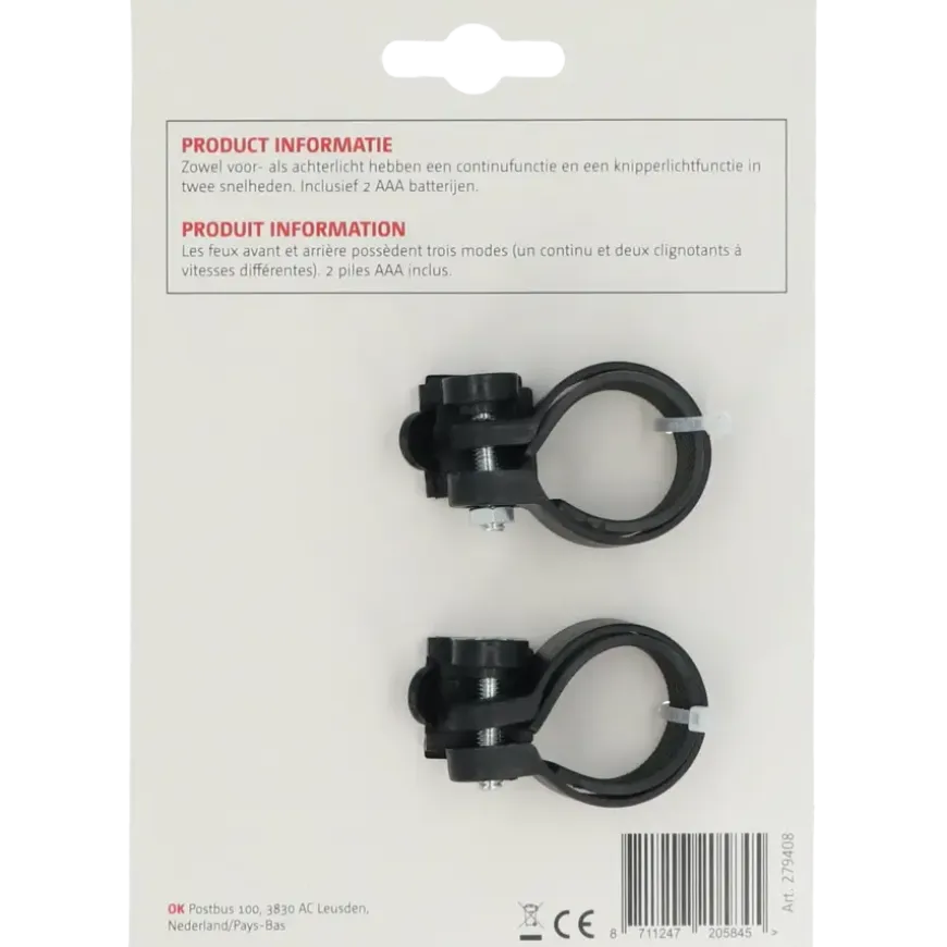 OK fietsverlichtingset LED classic