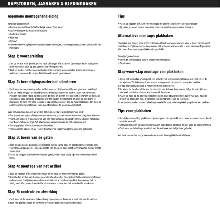 OK kapst 5 haken Ilona hout grenen 520 mm