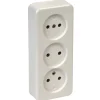 OK stopcontact opbouw 3-voudig wit