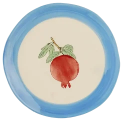 Geen Ontbijtbord fruit blauw - h2xd20 cm