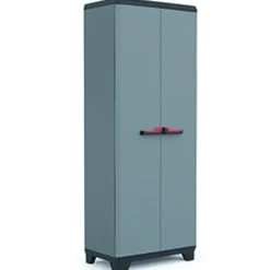 Opbergkast Stilo kunststof grijs 39 x 68 x 174 cm