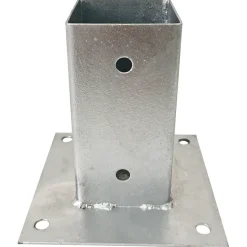 Geen Paalhouder met plaat verzinkt 7 x 7 cm
