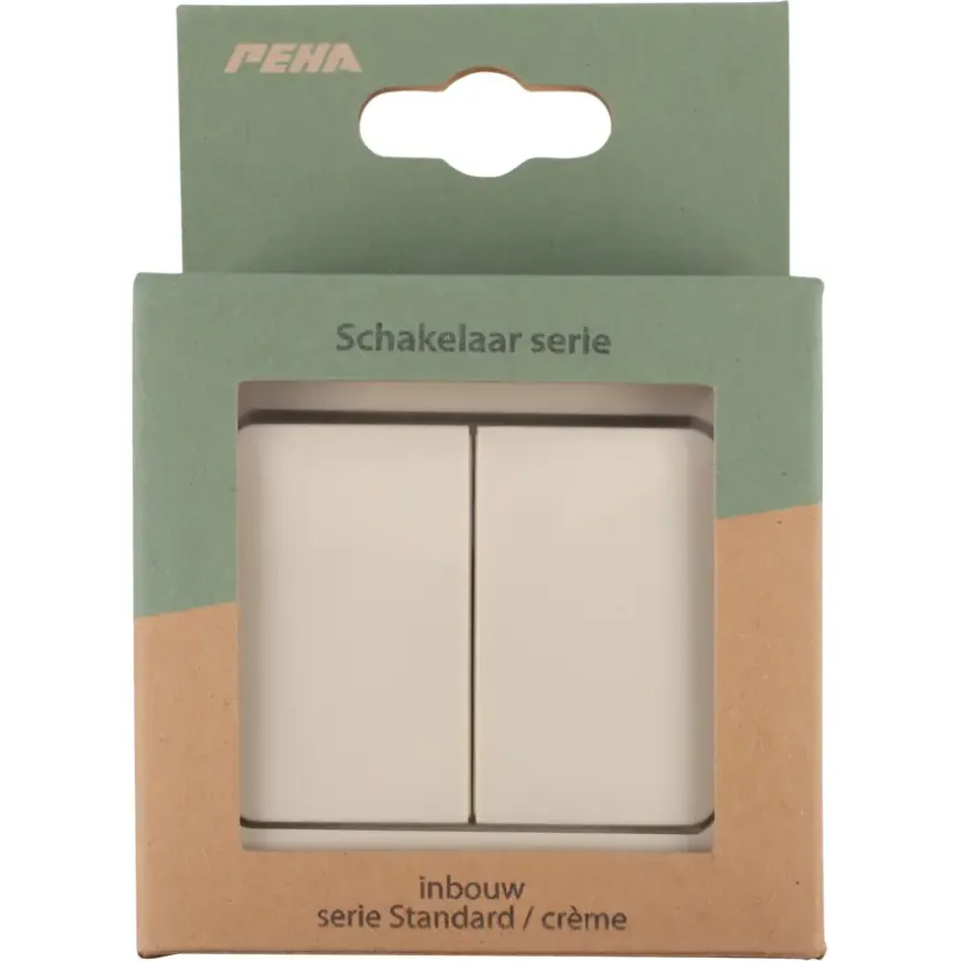 PEHA Standard serieschakelaar crème